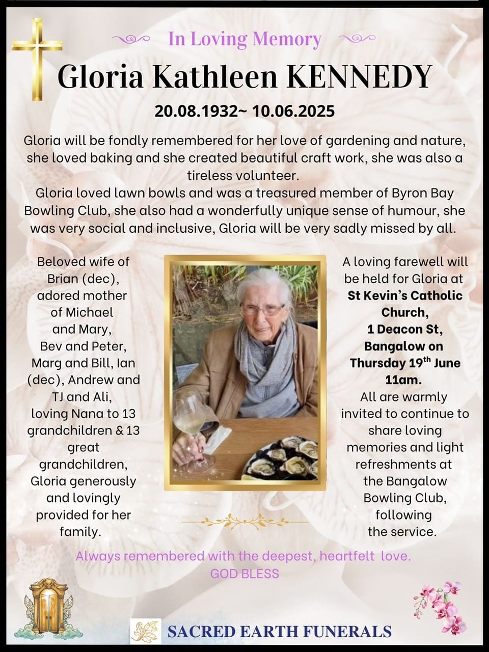 Death notices Sacred Earth Funerals